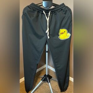 NWOT Men’s Black Joggers with Duck Patch